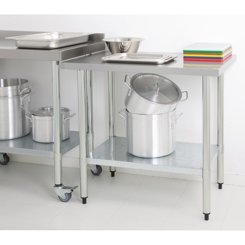 Vogue Stainless Steel Prep Table 1200x700x900mm - GJ502