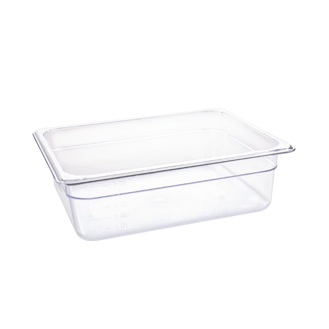 Vogue Polypropylene 1/4 Gastronorm Pan Lid Container Food Storage Catering