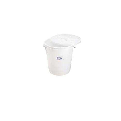 KK Plastic Bin White with Lid - 65L  - 014728