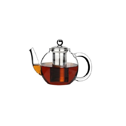 Athena Lexi Teapot Glass With 18/8 Infuser 600ml (Box of 8) - 0180060