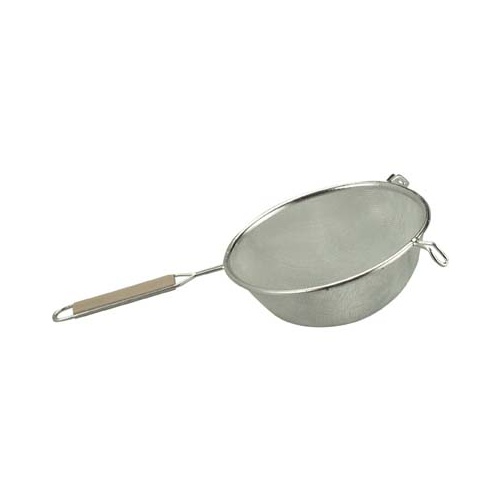 Metaltex Strainer - Medium Tin Mesh with Wood Handle 180mm - 03196