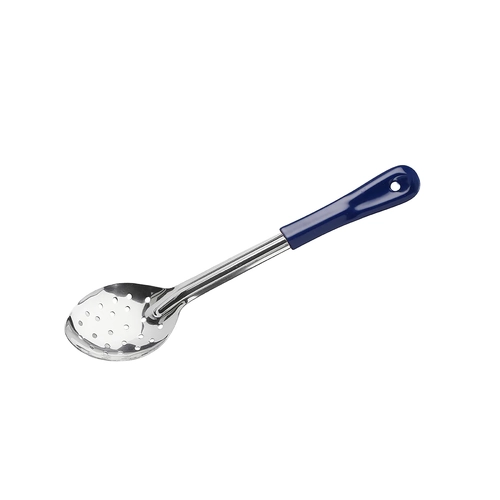 Chef Inox Basting Spoon Perforated Stainless Steel 330mm Blue Handle - 03323-BL