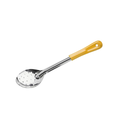 Chef Inox Basting Spoon Perforated Stainless Steel 330mm Yellow Handle - 03323-Y