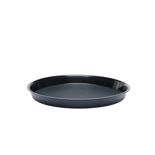 Chef Inox Round Bar Tray Non Slip Pp Black 360x39mm - 04286