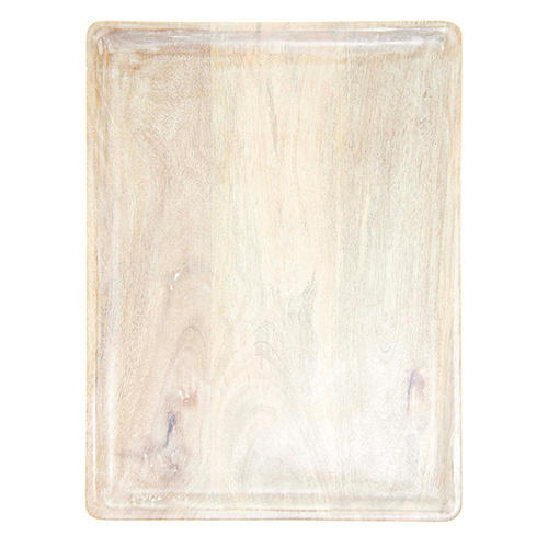 Chef Inox Mangowood Serving Board Rectangular 360x180x15mm White - 04820