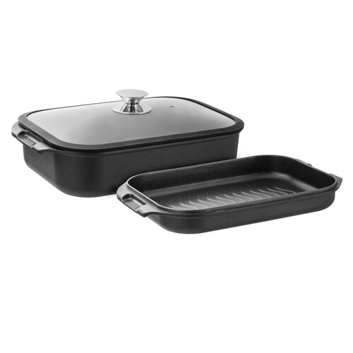 Pyrolux HA+ Non-Stick Double Roaster With Silicon Lid 2 Piece Set - 11280