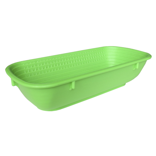 Matfer Bourgeat Ferment Basket Oval Poly 270x120mm Green - 118508