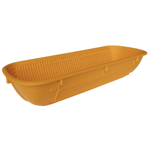 Matfer Bourgeat Ferment Basket Oval Poly 350x130mm Orange - 118509