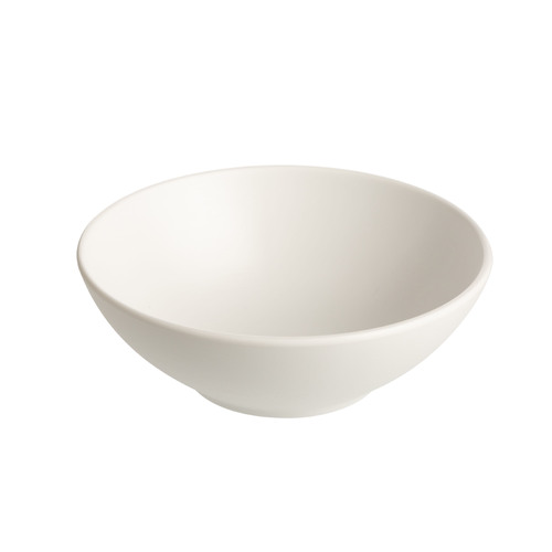 CouCou Dual Colour Round Bowl 16cm - White & White - 11BW16WW1