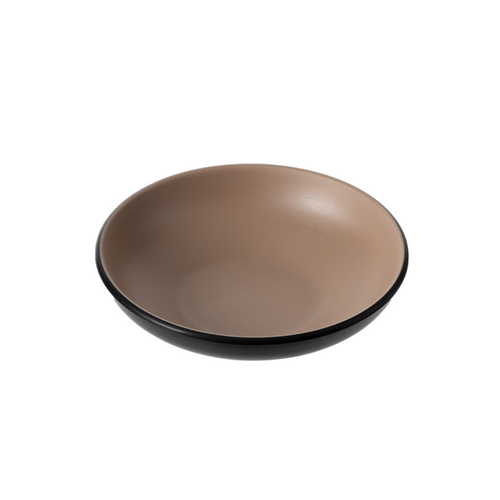 Coucou Melamine Round Bowl 17.4x4.4cm - Beige & Black - 11BW17EB