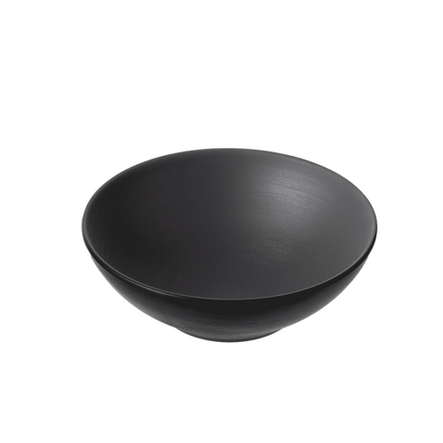 Coucou Melamine Round Bowl 18.7x6.3cm - Grey & Black - 11BW18GB