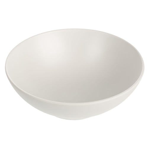 CouCou Dual Colour Round Bowl 21cm - White & White - 11BW21WW1