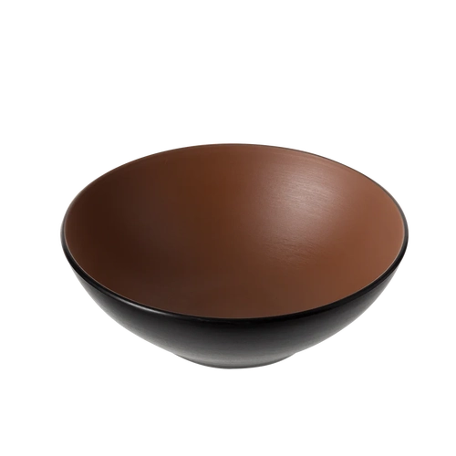 CouCou Dual Colour Round Bowl 24cm - Brown & Black - 11BW24BB