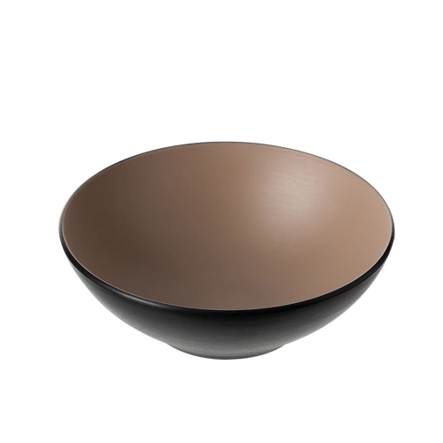 CouCou Dual Colour Round Bowl 24cm - Beige & Black - 11BW24EB