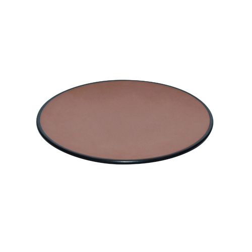 Coucou Melamine Round Plate 20.3x2.3cm - Brown & Black - 11PL20BB