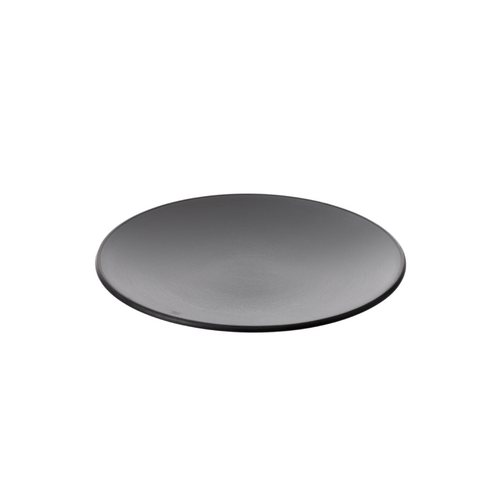 Coucou Melamine Round Plate 20.3x2.3cm - Grey & Black - 11PL20GB