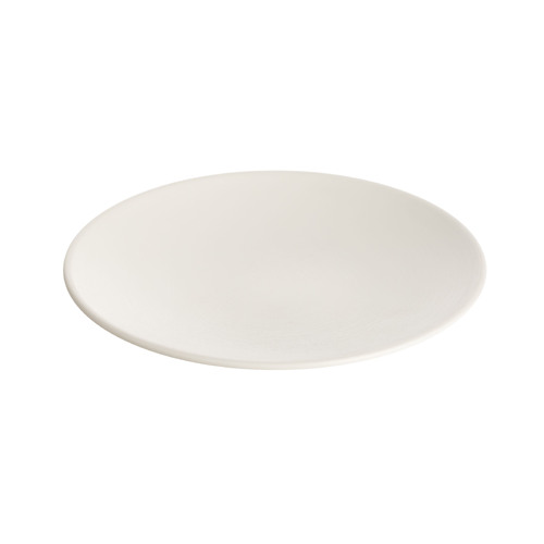 Coucou Melamine Dual Colour Round Plate 20.5cm - White & White - 11PL20WW