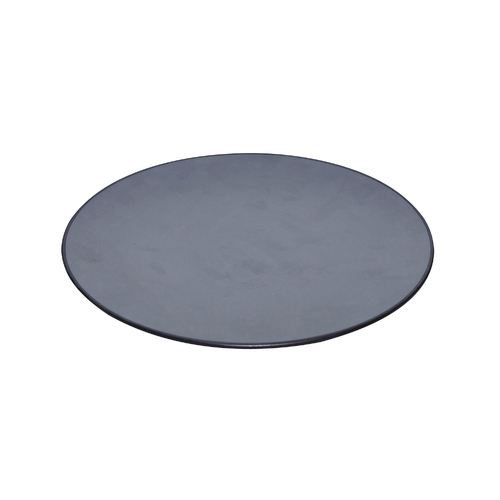 Coucou Melamine Round Plate 25.4x2.9cm - Grey & Black - 11PL25GB