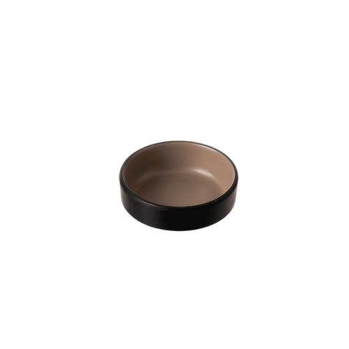 CouCou Dual Colour Round Sauce Dish 5.8cm - Beige & Black - 11SD05EB