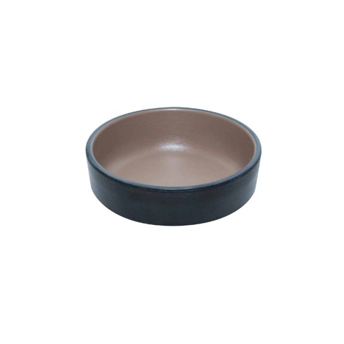 Coucou Melamine Small Round Dish 10.1x3.5cm - Beige & Black - 11SD10EB