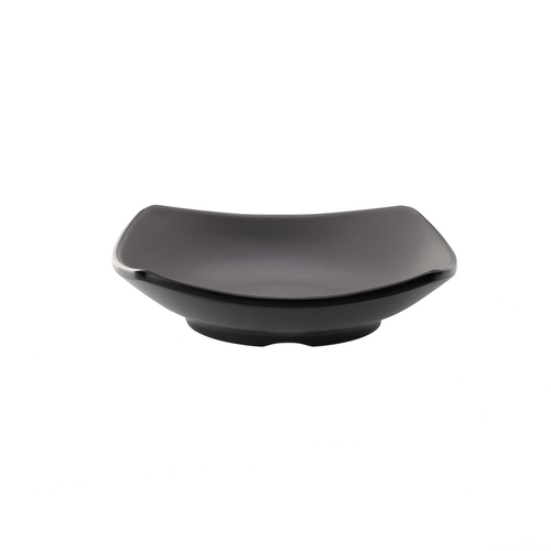 Coucou Melamine Square Dish 15 x 15cm - Grey & Black - 13BW15GB