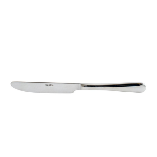 Trenton Cortina Solid Handle Table Knife 239mm - Mirror Finish (Box of 12) - 14072