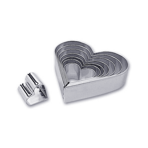 Matfer Bourgeat Cutter Heart 8 pce Tinplate - 150456