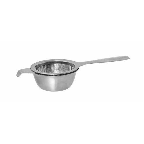 Avanti Single Handle Tea Strainer With Drip Bowl Silver - 15159_SH