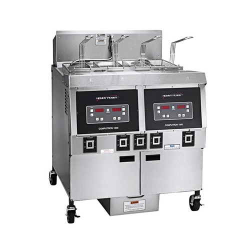 Henny Penny OFG-322-1000 - Gas Double Well Open Fryer with Digital Simple Control - 163462