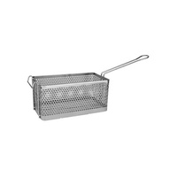 Rectangular Fry Basket 325x175x150mm Chrome Plated  - 30642