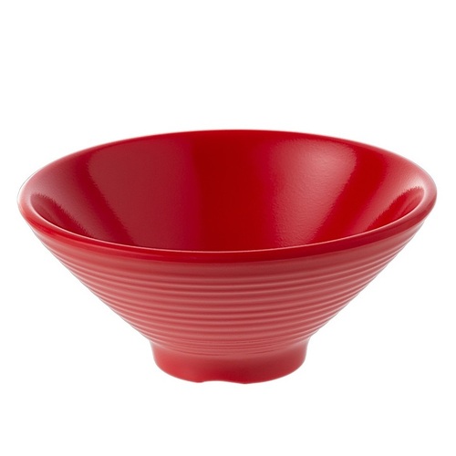 Coucou Melamine Bowl V Shape 20.5cm - Red* - 31BW20RD