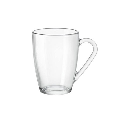 Bormioli Rocco Icon Mug Clear with Handle 320ml (Box of 6) - 320-121