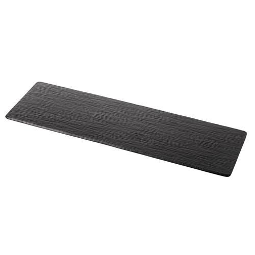 Coucou Melamine Platter Rustic 52x15.5x1cm - Black - 32BD52BK