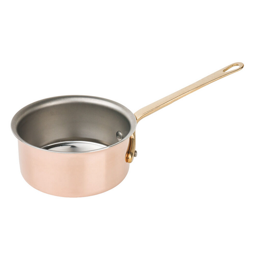 Matfer Bourgeat Sauce Pan Copper 9cm Brass Handle - 351009