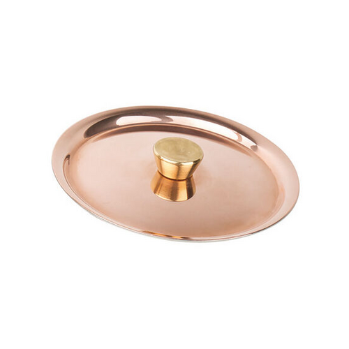 Matfer Bourgeat Lid Copper 9cm Brass Handle - 351209