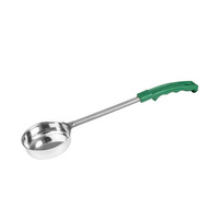 Spoodle / Portion Control - Perforated 120ml / 4oz - Stainless Steel, Green Handle  - 36974