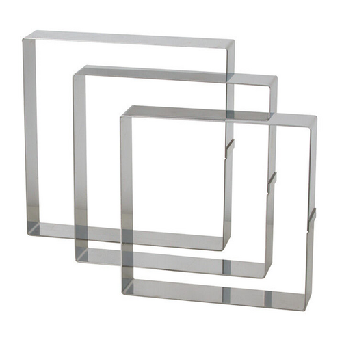 Matfer Bourgeat Cake Frame Square Stainless Steel 225x35mm - 371106