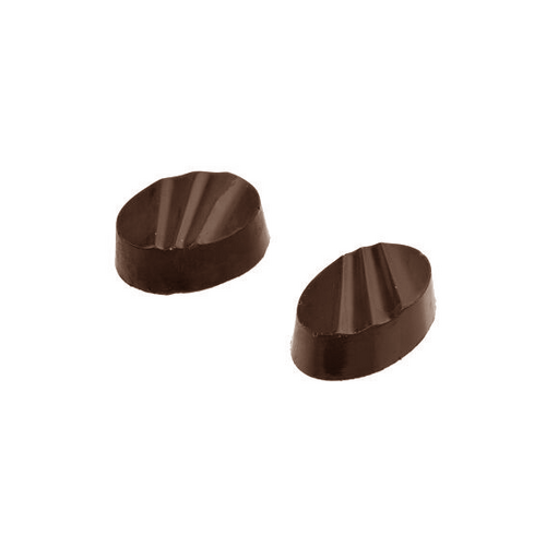 Matfer Bourgeat Choc Mould 28 Ribbed Oval - 380158