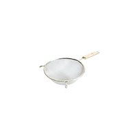 Strainer - Medium Mesh 140x300mm - Stainless Steel, Wood Handle  - 38214