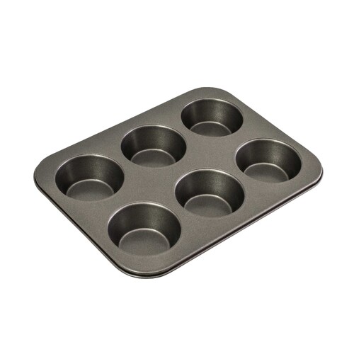 Bakemaster 6 Cup Non-Stick Large Muffin Pan - 40018