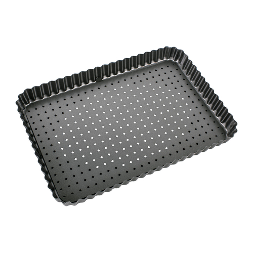 Bakemaster Rectangle Quiche Pan 31x21x3.5cm - 40112