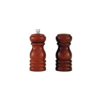 Salt Shaker & Pepper Mill Set 150mm Dark Wood - 40506