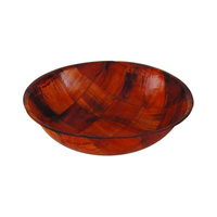 Woven Wood Salad Bowl 400mm  - 41416