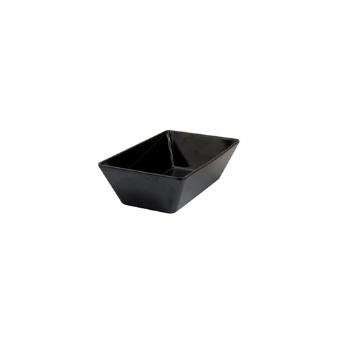 Coucou Melamine Rectangular Deep Bowl 25x15cm Black (Box of 6) - 42BW25BK