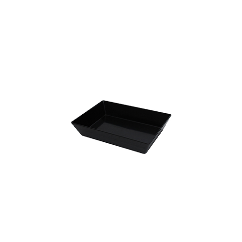 Coucou Melamine Rectangular Deep Bowl 35x25cm Black (Box of 6) - 42BW35BK