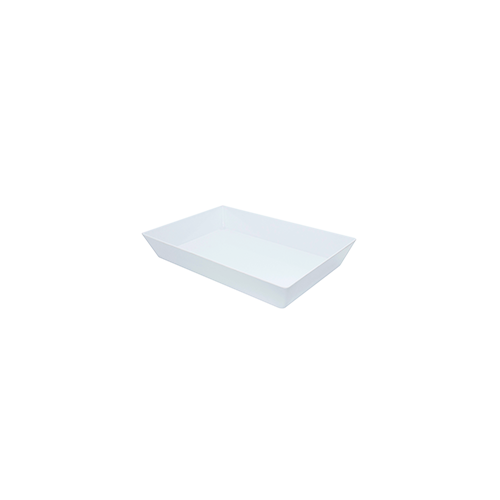 Coucou Melamine Rectangular Deep Bowl 45x30cm White (Box of 4) - 42BW45WT