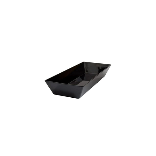 Coucou Melamine Rectangular Deep Bowl 50x20cm Black (Box of 6) - 42BW50BK