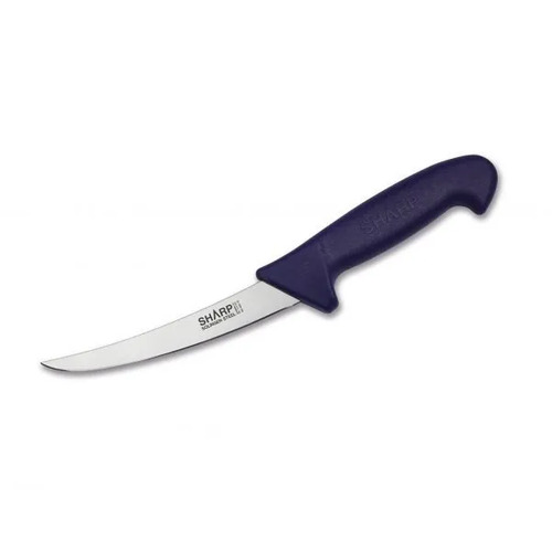 Sharp Boning Knife Narrow Curved Blade 15cm - Blue (Box of 5) - 45-606-15