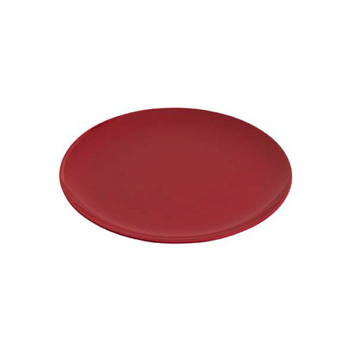 Jab Gelato - Red Melamine Round Plate Coupe 200mm (Box of 12) - 47500