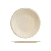 Trenton Disposable Round Plate 190mm Wide Rim, Bio Wood (Pack of 100) - 475019